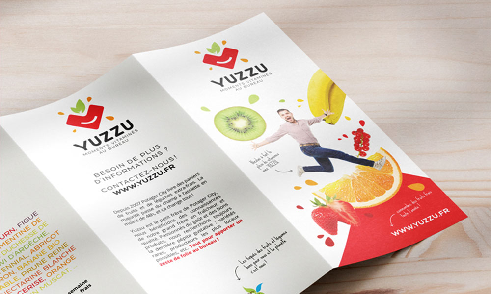 Support publicitaire pour YUZZU et Potager City
